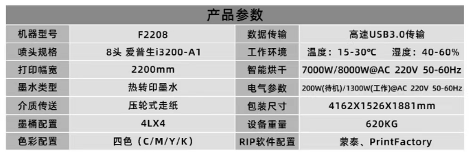 F2208设备参数